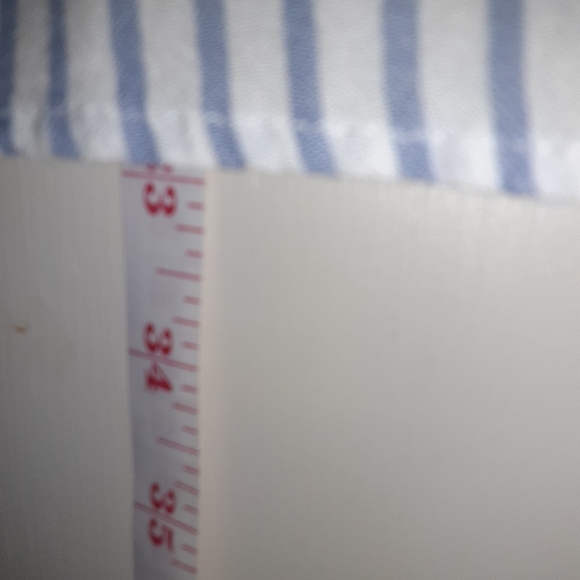 New Directions L blue/white striped long sleeve top **see pix for measurements** - Picture 2 of 15
